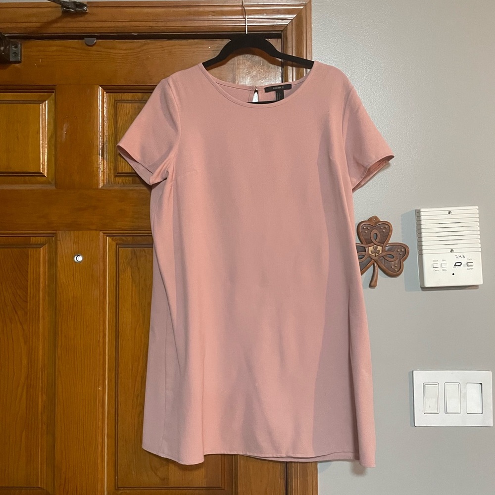 Cute & Comfy Pink Tee Shirt Dress - Forever 21 Size Large